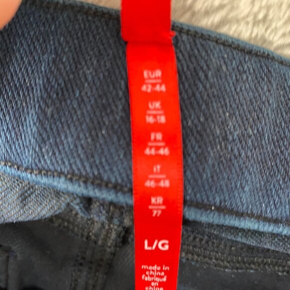 Spanx Women's Jeans Jeggings L/G Dark Wash Skinny Cotton Blend Casual - Picture 10 of 13